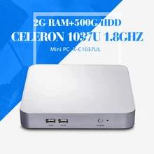 Мини-компьютер atx чехол C1037U 2 г 512ram + 500 г hdd + wifi настольный компьютер микро-hdmi тонкий клиент с поддержкой видео высокой четкости