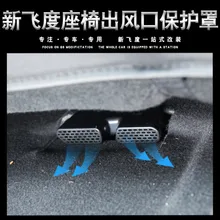 2 шт. для Honda HRV HR-V Vezel- FIT JAZZ GK5 под сиденьем пол задний A/C нагреватель Кондиционер протока Vent Обложка решетка