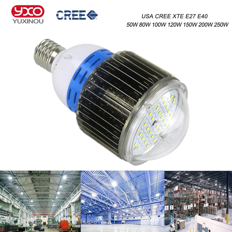 Светодиодный светильник Cree 100 Вт 50 80 120 150 промышленный 200 250 светодиодный высокого