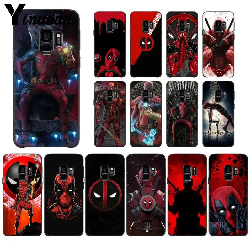 Цветной чехол для телефона Yinuoda Marvel deed pool Deadpool GALAXY s5 s6 edge plus s7 s8 s9 | Мобильные
