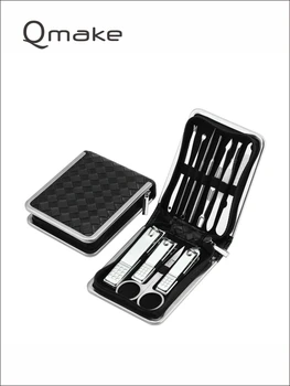 

11 Piece in 1 Stainless Steel Quality Nail Clippers Manicure Tool Portable Pedicure Sets For Traveling And Gift