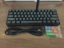 POKER MINI 60 black mechanical font b keyboard b font compact cherry mx brown switch gaming