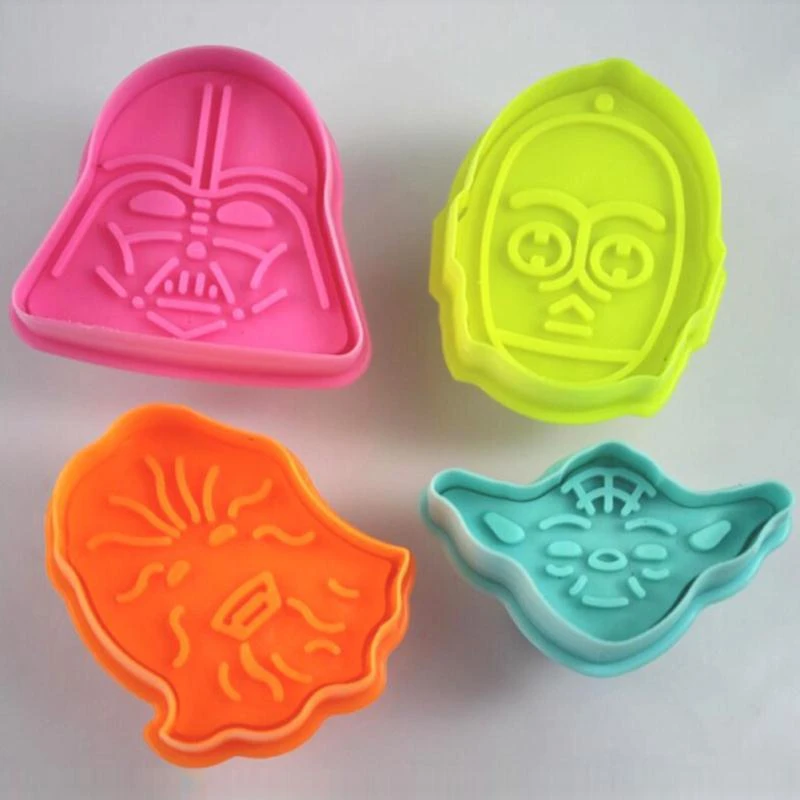 4 Pcs Star Wars Vaisseau Spatial Cookie Cutter Decoration De Gateau Fondant Outil Cartoon Film Moule De Cuisson Bricolage Outils De Decoration Fg Yt Aliexpress