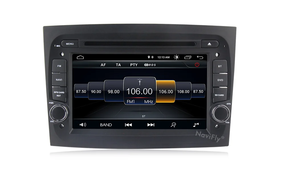 Best NaviFly 2din Android 8.1 Car dvd multimedia player radio audio for FIAT DOBLO 2016 2017 GPS Navigation WIFI RDS SD USB BT Canbus 17