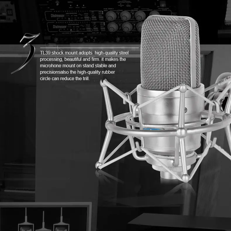 Alctron TL39 большой Мембранный Микрофон, Студийный конденсаторный микрофон, для записи и вещания