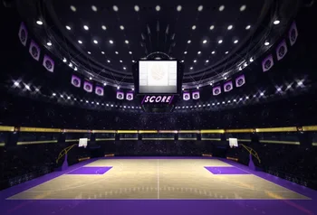 

Laeacco Basketball Game Scene Photography Backgrounds Customized Photographic Backdrops For Photo Stadio