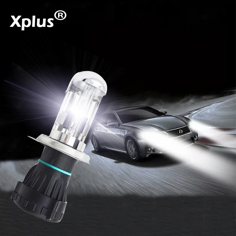 Xplus H4 HID Биксеноновая Лампа 6000k 8000k H4h/l 12V 35W55W H4 сменная фара 3000k 4300K 5000K 12000k для автомобильных фар