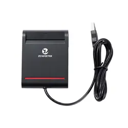 Натуральная Zoweetek 12026-2 ISO USB чип смарт-карты читателя Поддержка PC/SC EMV читателя sim-карты с кабелем и сим-карта адаптер