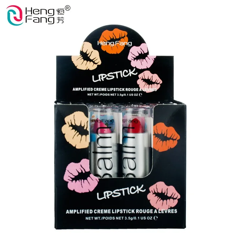 24pcs/lot 12 Colors Lipstick Easy to Wear Moisturizing long lasting pintalabios Profession lip balm Makeup Lips Cosmetic 24pcs/lot 12 Colors Lipstick Easy to Wear Moisturizing long lasting pintalabios Profession lip balm Makeup Lips Cosmetic