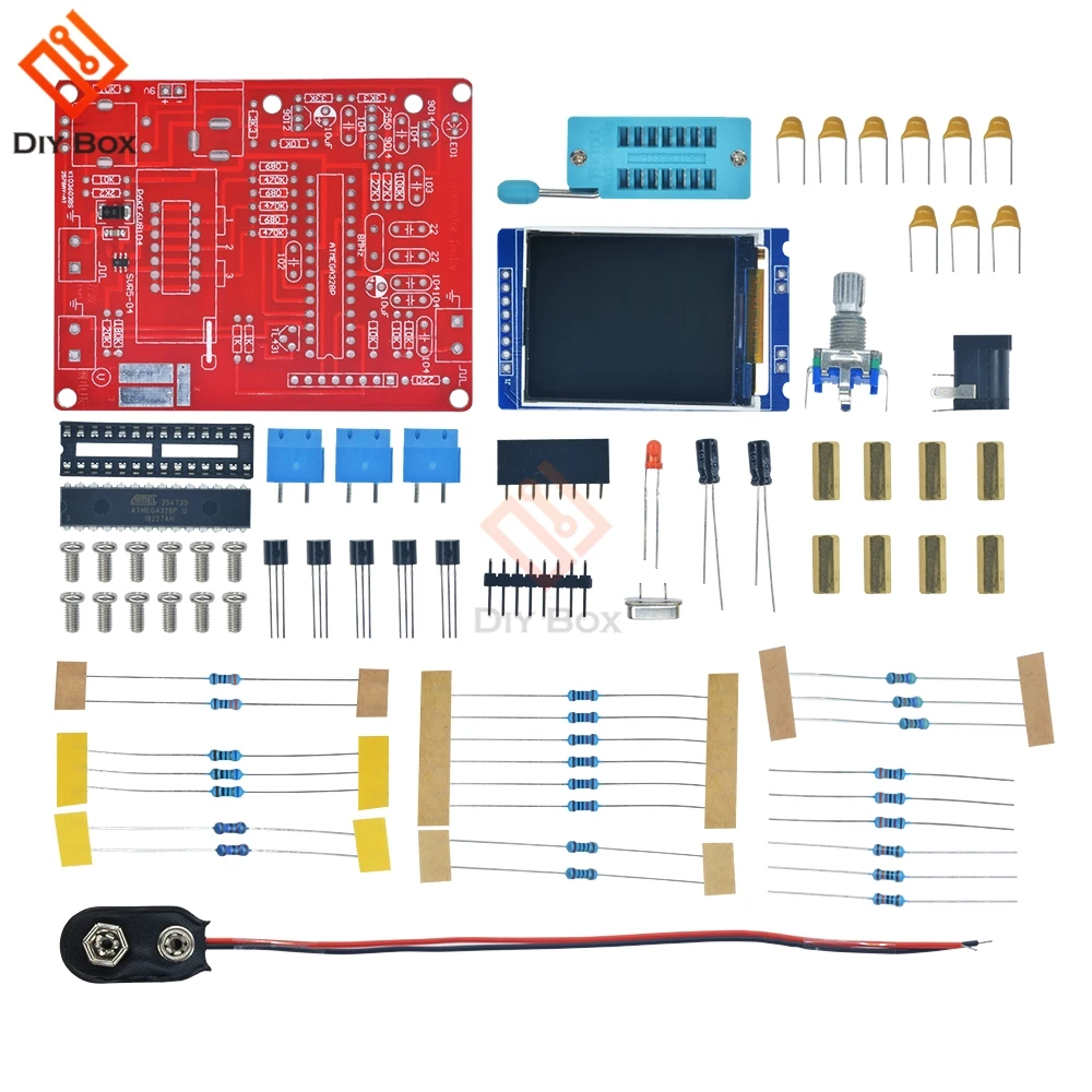 Mega328 Полный Собранный Транзистор тестер LCR диод емкость ESR метр ШИМ квадратная волна генератор сигналов частоты Diy Kit