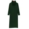 2022 Women Autumn Winter Sweater Dresses Turtleneck Sexy Bodycon  Long thickening warm Dress plus size dress S-5XL 6XL vestidos ► Photo 3/6