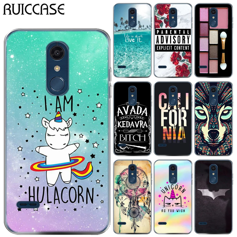 RUICCASE Единорог Бэтмен мягкий ТПУ чехол для Coque LG Aristo 2 Aristo2 QUEEN цветочный Huskie