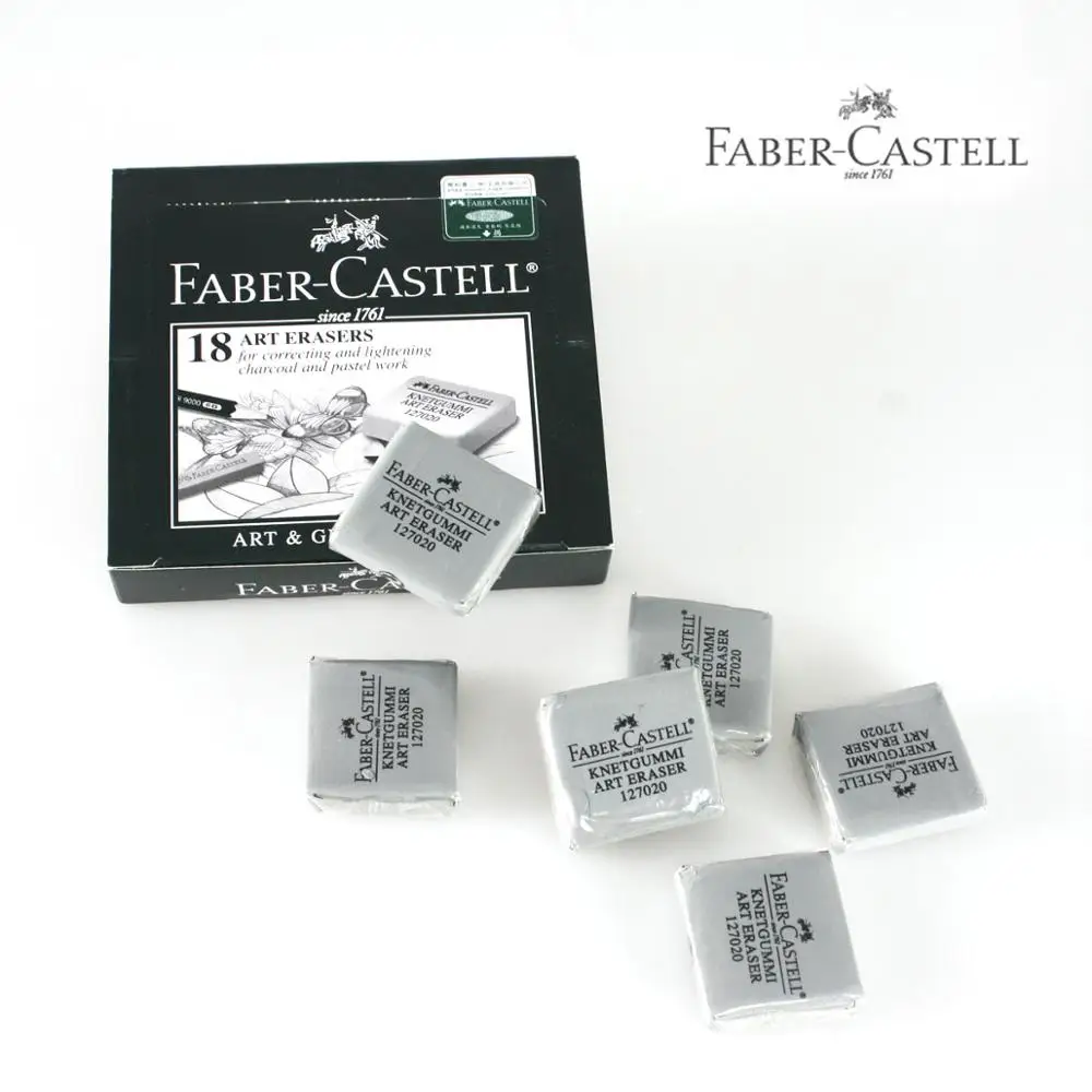 Faber Castell цветной/серый Kneadable ластик для Угольные карандаши 5 шт./лот арт мягкий пластилин нетоксичные 127120