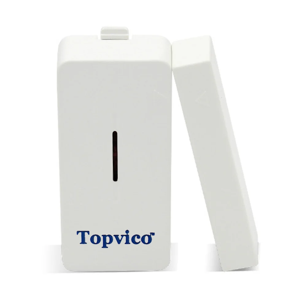 Topvico Z-wave Door Sensor Alarm Detector Z-Wave Plus Smart Home Automation Wireless House Safety Alarm System Security