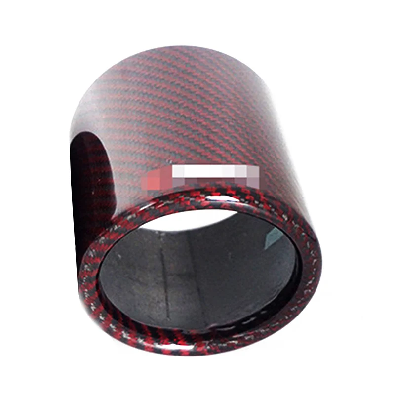 

NEW Exhausts pipe Red Carbon Cover with Carbon Shell Exhaust Muffler Pipe Tip Carbon Case