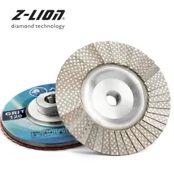 Z-LION 2 шт. алмазный гальванический лоскут диск из металла с алмазом клапанами Алюминий M14 резьба 5/8-11 для Угловая Шлифовальная Сухой мокрый