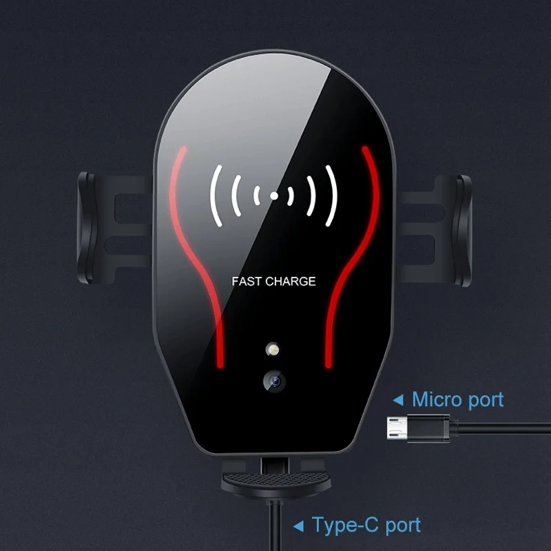 Mpow Qi Беспроводное быстрое зарядное устройство автомобильное крепление на вентиляционное отверстие Автомобильный держатель для телефона с беспроводной зарядкой Автоматический Инфракрасный датчик зарядного устройства