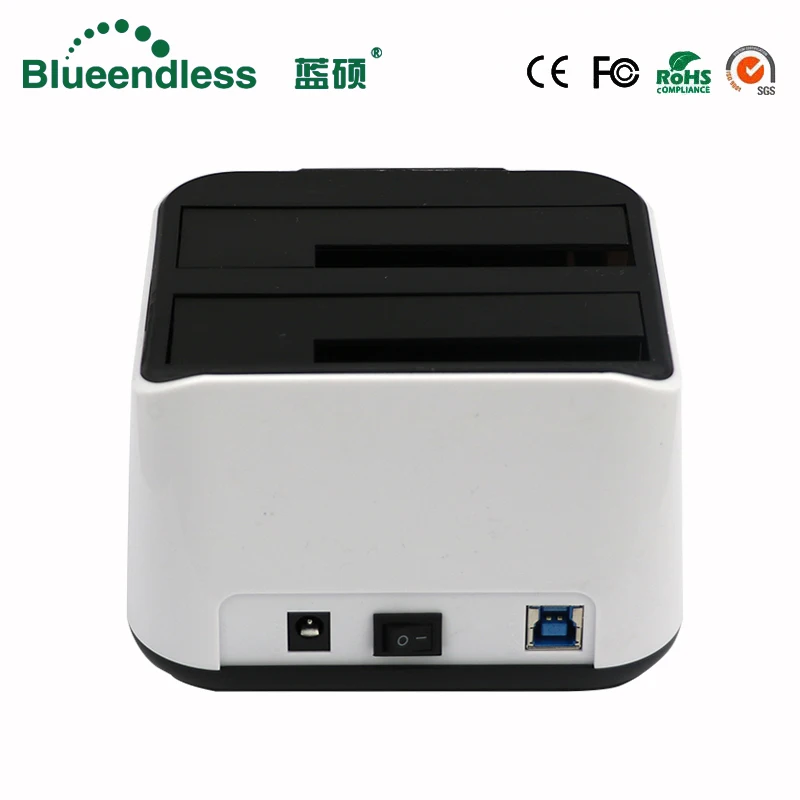 External Hard Drive Case SSD Enclosure Hard Drive Enclosure Hard Disk Case External Hard Drive Box HDD Case Enclosure HDD Docking Station Blueendless Sata Usb 3.0 Carcasa Para Disco Duro SSD 2 Bay HDD Usb Box Case Hd Externo HDD Docking Station Sata Plastic SSD Box