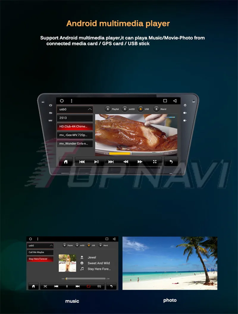 car 2din tablet For Peugeot 408 2014