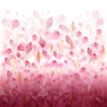 

fantastic petal blossom printed baby girl backdrops for photo studio Art fabric pink feather background for photography D-9990