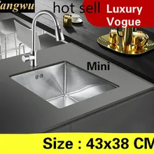 Высококачественная ручная раковина одинарная мойка из нержавеющей стали 304 430x380 мм