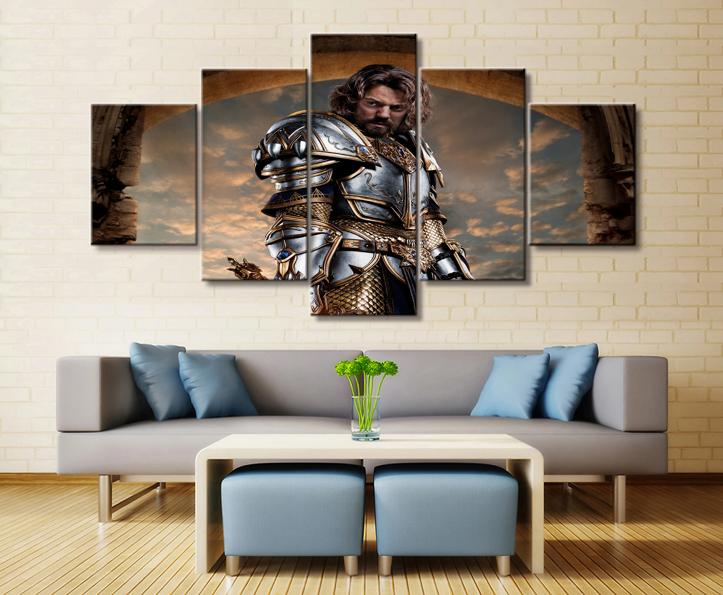  5 Piece Video Game WOW Warcraft DOTA 2 Painting Poster Decorative Mural Art Room Wall Decor Canvas 