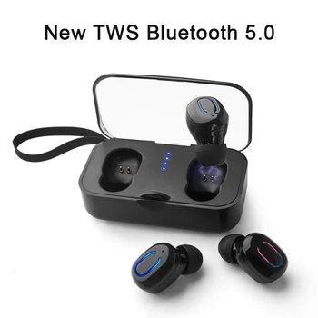 

TWS Bluetooth Earphone True Wireless Earbuds with Charger Box Built-in Mic Stereo Sports Mini Bluetooth 5.0 Headset for phone
