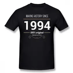 Делая Книги по истории с 1994 года т рубашка бойфренда подарок тройники Повседневное футболка Crazy мужской уличной Топ Дизайн для мужчин