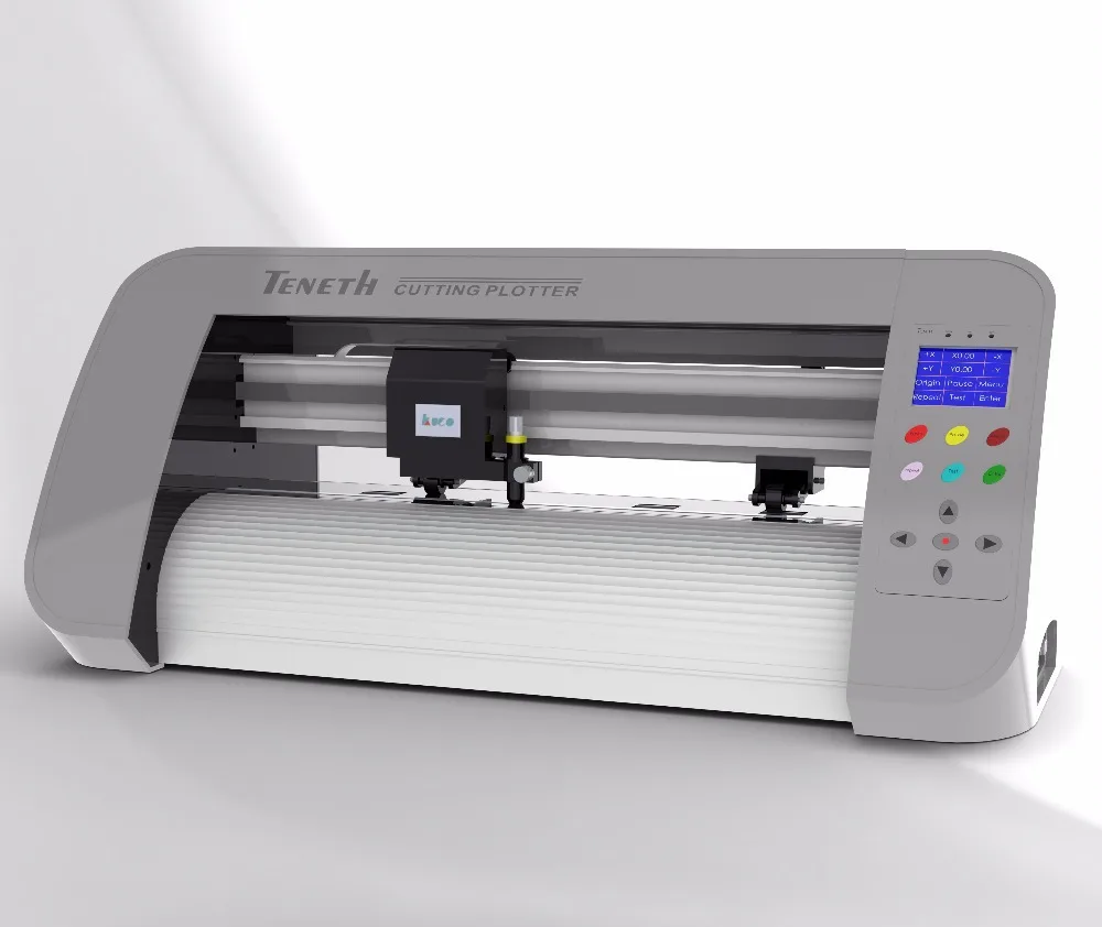 US $650.00 330MM Kuco Automatic Contour Cutter Plotter USB Vinyl Cutter Machine Mini Desktop Portable Cutting Plotter TH440L