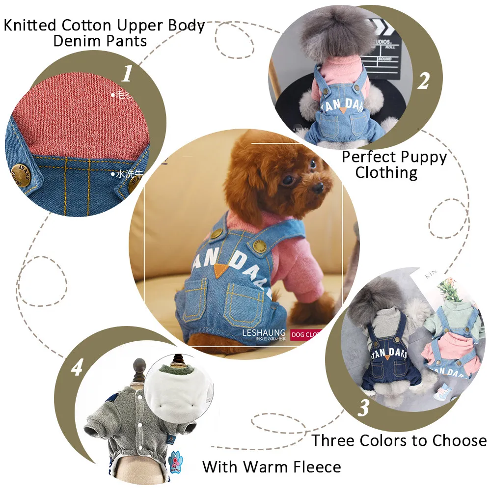 Winer Clothing For Dogs Chihuahua Teddy Jumpsuit Jacket For Small Dogs Puppy Cat Pet Clothing Dog Thick Cotton Hoodies Pet (5)