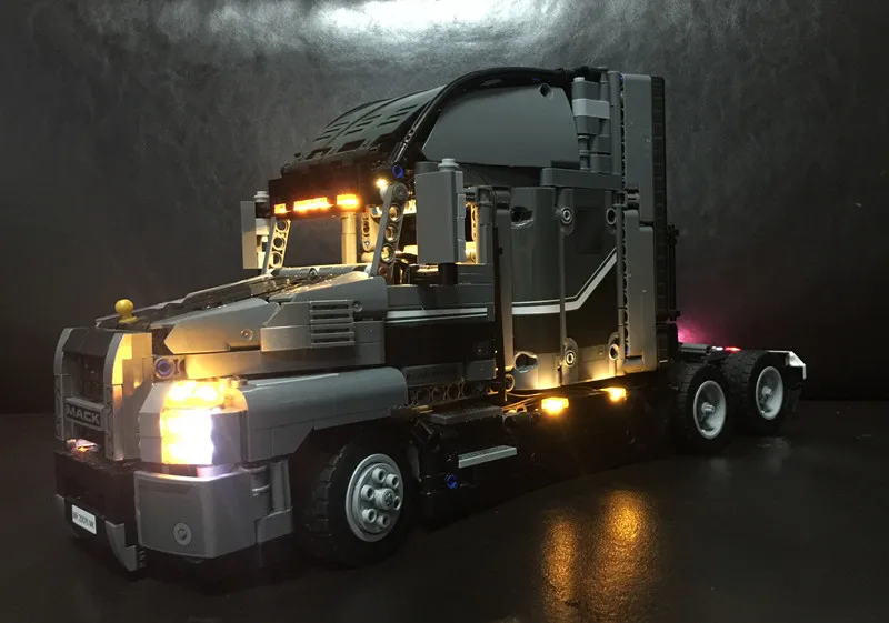 LED Light Kit  for lego Technic Series  42078 and 20076 the Mack AnthBig Truck Set  ( the car not included)