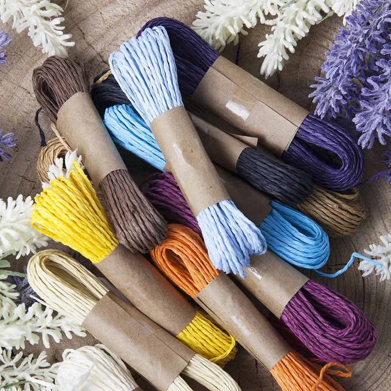 2mm*30meter 1lots New Home Decorations Colorful Paper Twine String DIY