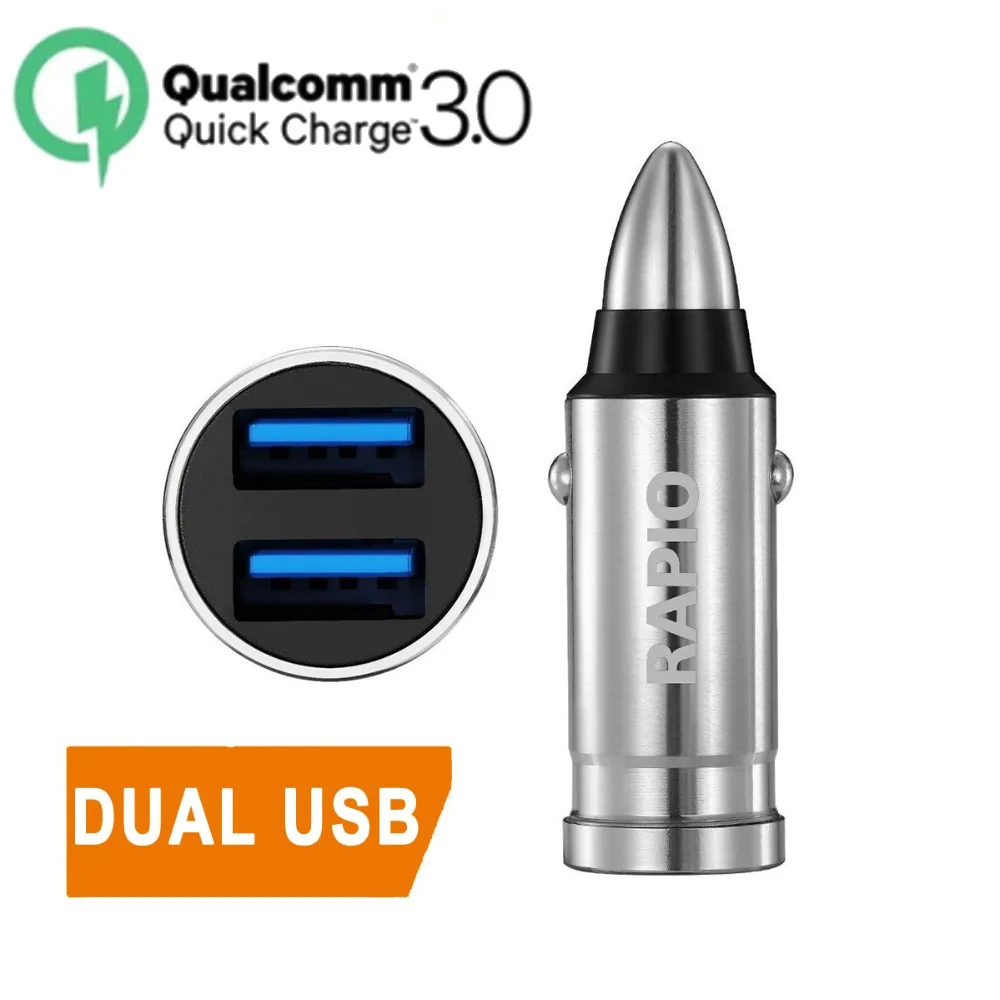 رصاصة الحربي USB سيارة شاحن آيفون الروبوت الهواتف المحمولة اللوحي شحن سريع مزدوج USB موصل سيارة مهايئ شاحن الهاتف رصاصة الحربي USB سيارة شاحن آيفون الروبوت الهواتف المحمولة اللوحي شحن سريع مزدوج USB موصل سيارة مهايئ شاحن الهاتف
