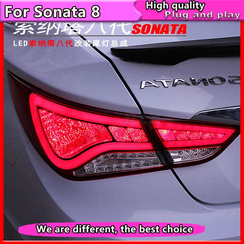 Автомобильный стиль для Hyundai Sonata 8 задсветильник s 2011 2015 светодиодный задний