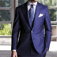 Итальянский стильный формальный свадебный мужской костюм из 2 предметов(пиджак+ брюки+ галстук) на заказ Жених выпускного вечера Masculino Trajes De Hombre Блейзер 161