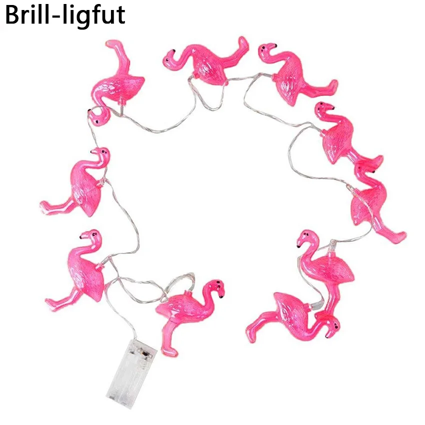 

1M 10leds 2M 20leds Flamingo LED String Light Holiday Lights Party Christmas Wedding New Year Bedroom Decoration Lights For Home
