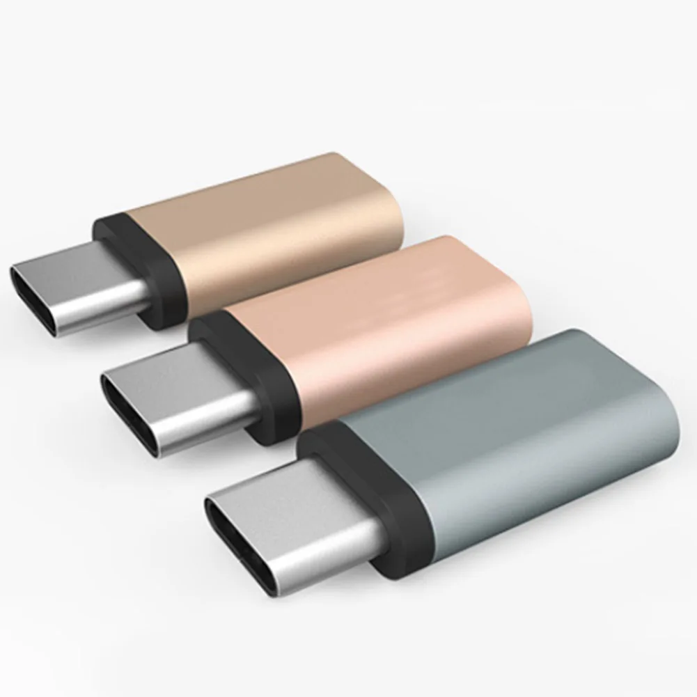 

Aluminum Alloy Type-C Adapter Micro USB Type C Converter Adapter for Macbook for Galaxy S8 for Xiaomi for Nexus 5x 6p USB-C