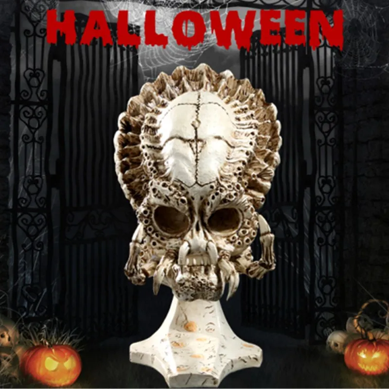 

Aliens VS Predator Statue Predator 1:4 Bust Sea Crab Skull Flower Crab Head Portrait Action Figure Collectible Model Toy L1662
