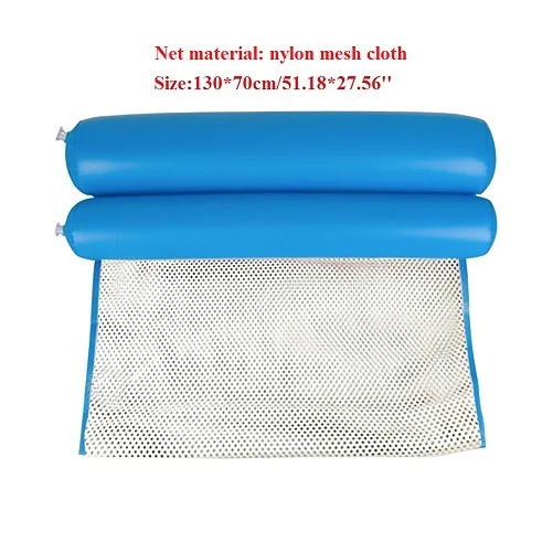 Открытый складной водный гамак для бассейна, надувной матрас, пляжный шезлонг, плавающая кровать, кресло, гамак - Цвет: Type D Dark Blue