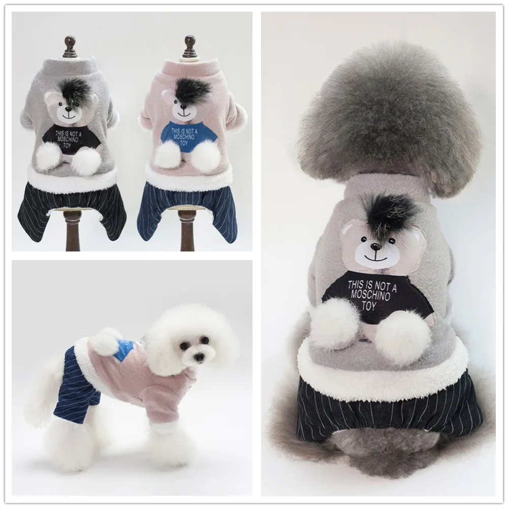 Зима собака одежда пальто на собаку, для питомца куртка Cat Одежда для маленьких собак костюм Одежда для щенков собак хлопка домашние
