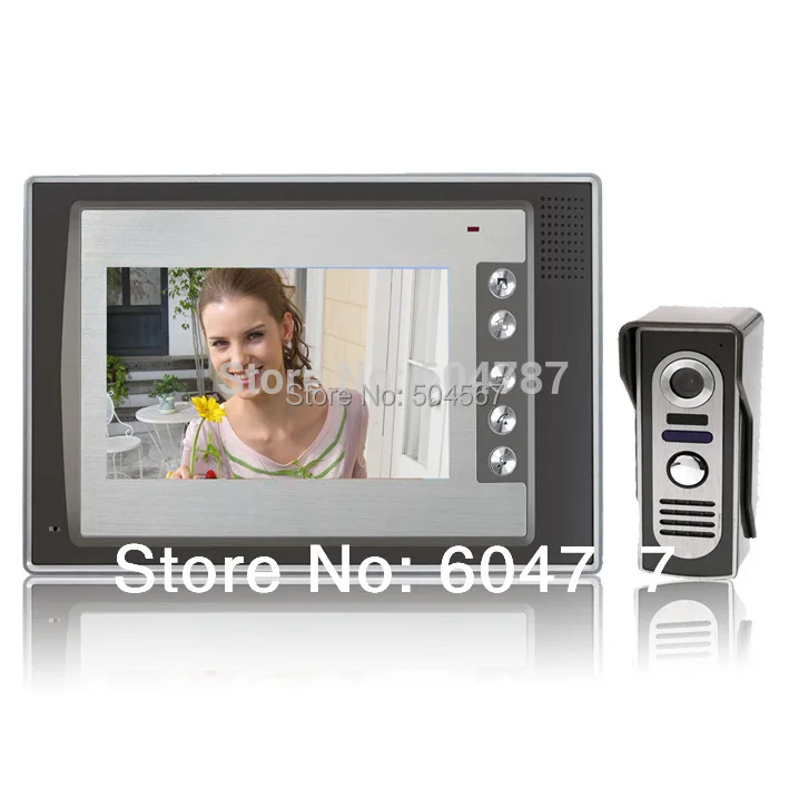 

7 Inch Video Door Phone Doorbell Intercom Kit 1-camera 1-monitor Night Vision