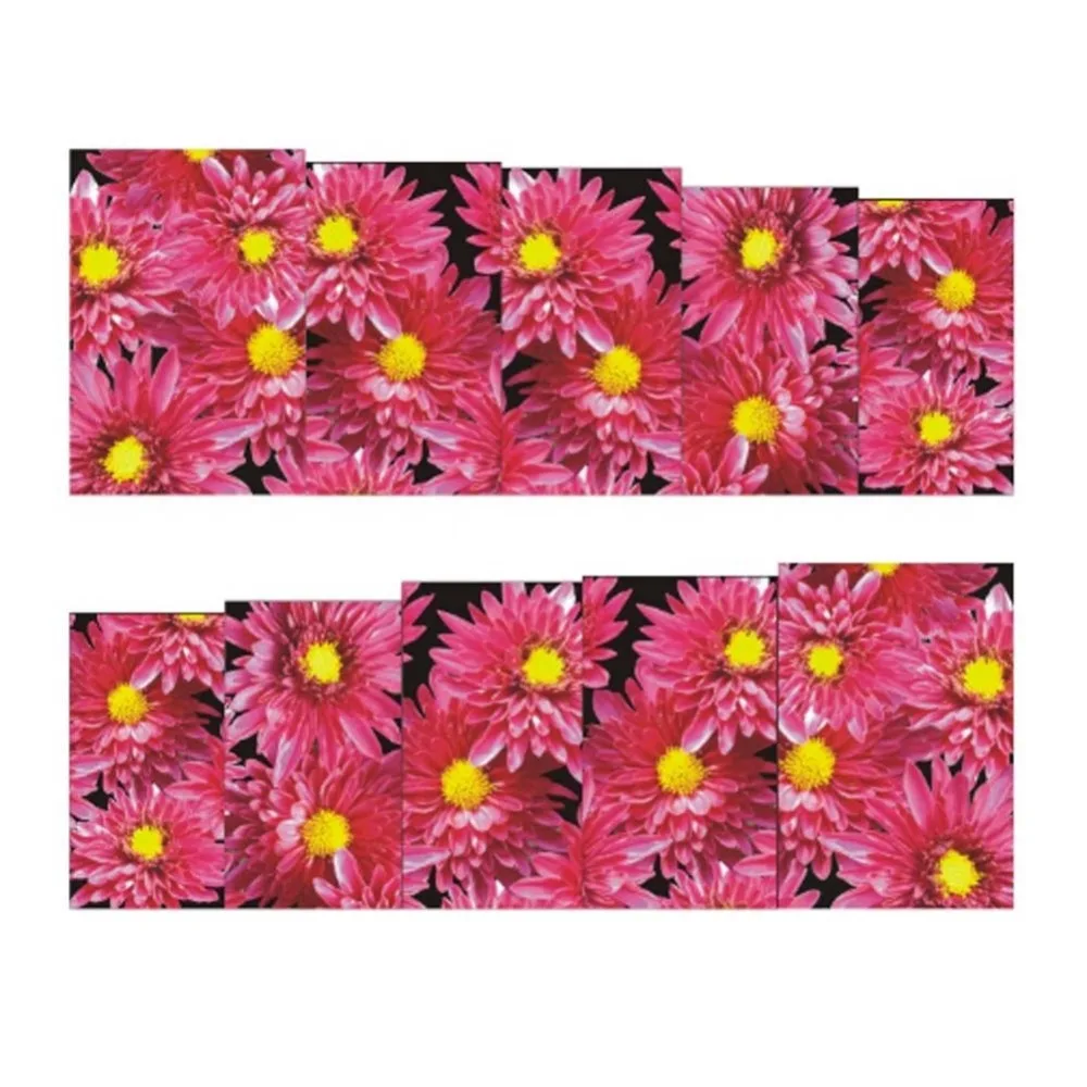 

One Piece!!! Nail Sticker Full Cover Red Peony Rose Water Decal Water Transfers Stickers Nail Decals Stickers