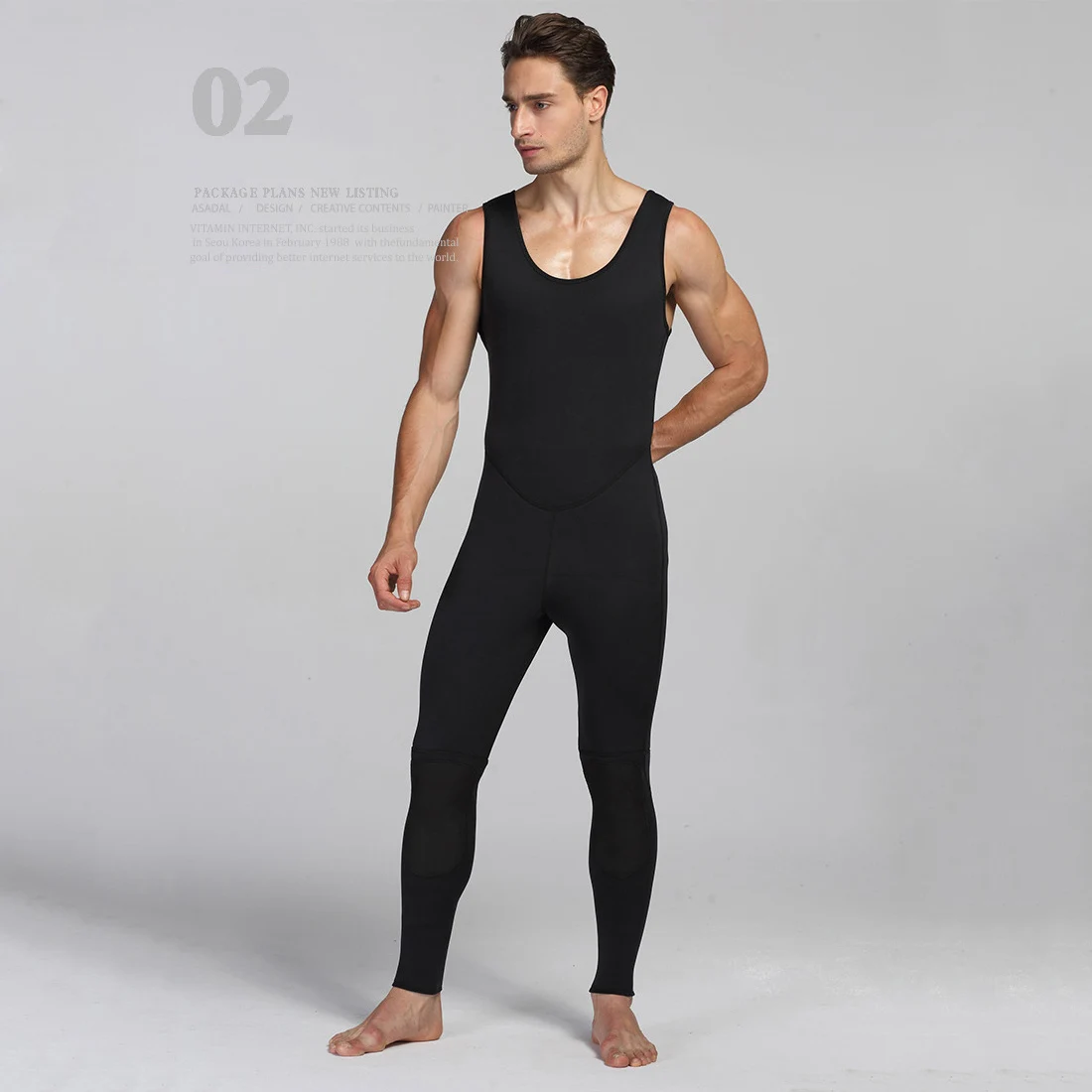 

3mm Neoprene Diving Suit For Men Swimming Surfing Jump Suit Surfacing Warm Wetsuit Suspender Trousers And Jacket 2pcs/set