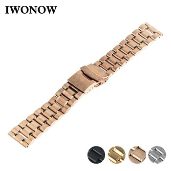 

Stainless Steel Watch Band 16 18 20 22 24mm for Certina Watchband Safety Buckle Strap Wrist Bracelet Black Rose Gold Silver
