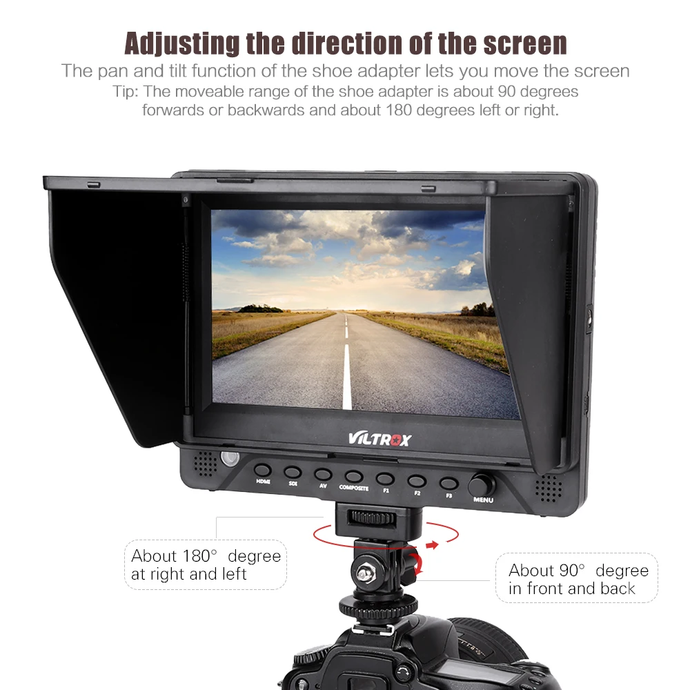 Viltrox DC 70EX 4K 7 дюймов HD клип камера видео ЖК монитор для мультимедиа Canon Nikon Sony Pentax