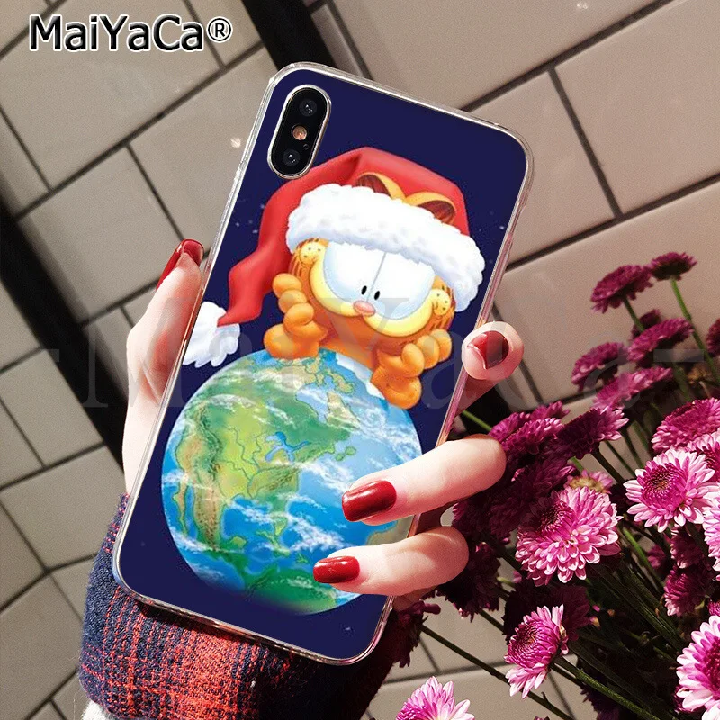 Мягкий силиконовый чехол для телефона из ТПУ MaiYaCa Garfield cat для Apple iPhone 8 7 6 6S Plus X XS MAX 5 5S SE XR - Цвет: A9