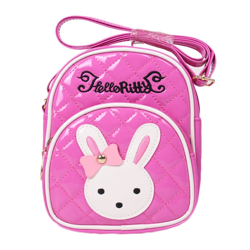 Heopono Funky милый кролик животных Дизайн стеганый кожаный Детский Школьный для детей