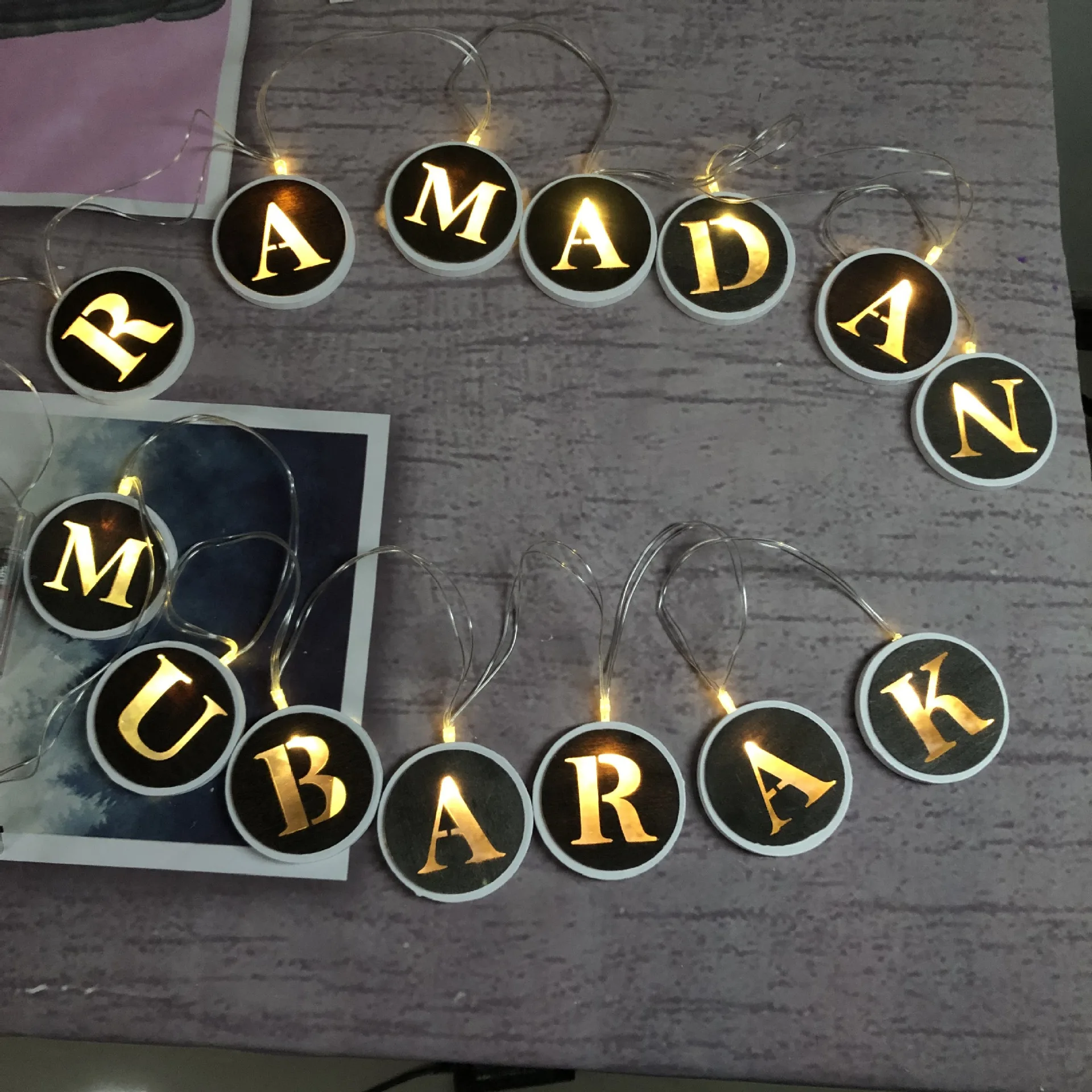 

Ramadan Eid Mubarak Decoration LED String Light for Home Decoration Hanging Pendant Festival Party Supplie.7