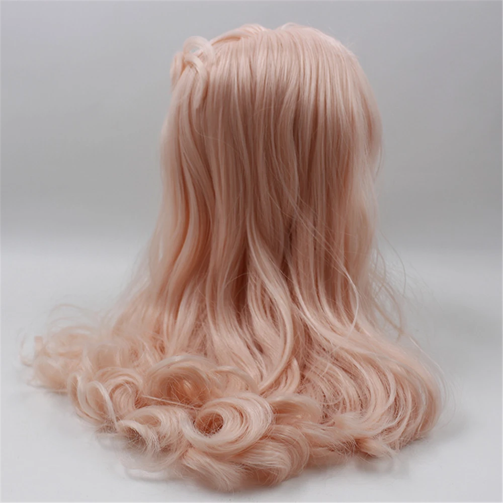 Factory Blyth Doll Nude Doll 280BL1059 Pink Long Wavy Hair With Bangs Tan Skin Free Shipping 4 Colors For Eyes Suitable For DIY