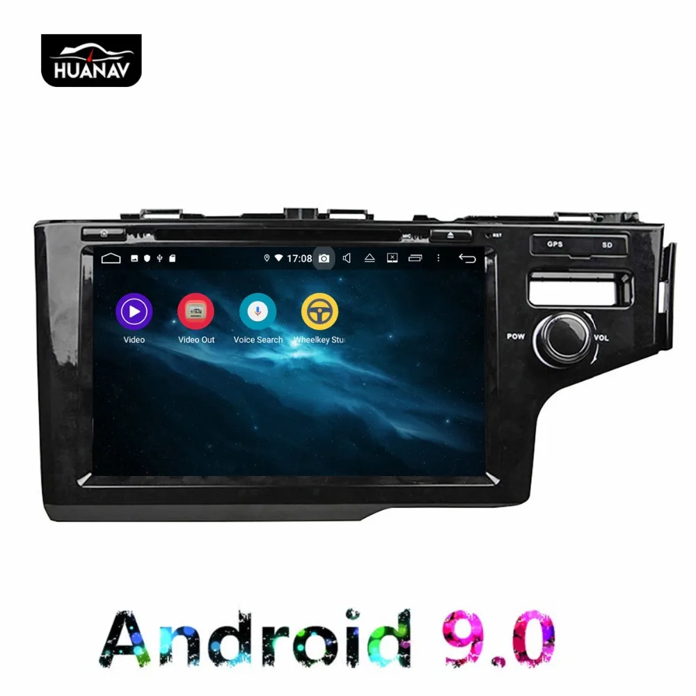Discount DSP Android 9.0 Car DVD Player GPS navigation For Honda Fit JAZZ RHD 2014-2017 auto radio stereo multimedia player unit recorder 7